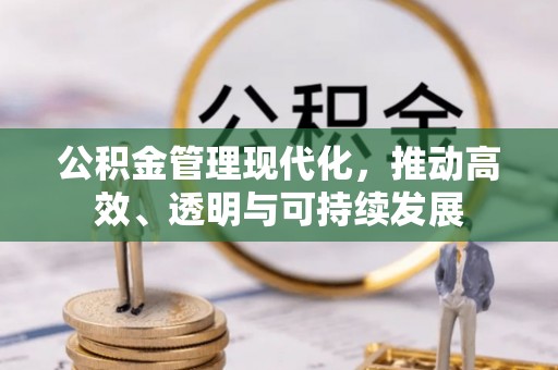 户县公积金管理现代化，推动高效、透明与可持续发展
