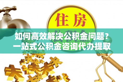 户县如何高效解决公积金问题？一站式公积金咨询代办提取服务全解析