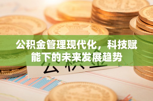 户县公积金管理现代化，科技赋能下的未来发展趋势