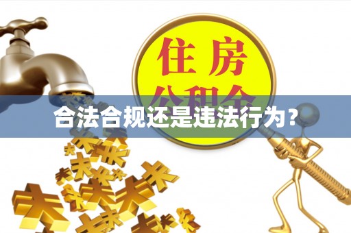 户县合法合规还是违法行为？
