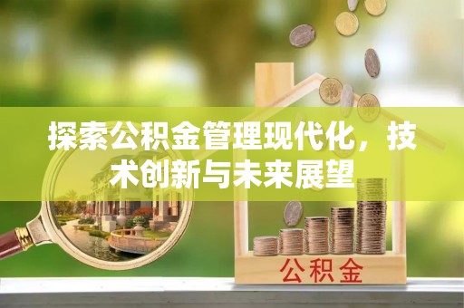 户县探索公积金管理现代化，技术创新与未来展望